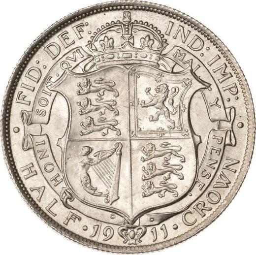 Revers 1/2 Krone 1911 - Silbermünze Wert - Großbritannien, Georg V