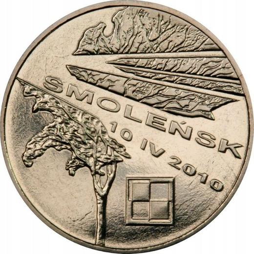 Reverse 2 Zlote 2011 MW "Presidential Plane Crash in Smolensk" -  Coin Value - Poland, III Republic after denomination