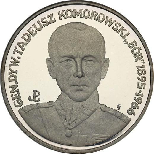 Reverse 200000 Zlotych 1990 MW SW "Tadeusz Komorowski 'Bor'" - Silver Coin Value - Poland, III Republic before denomination