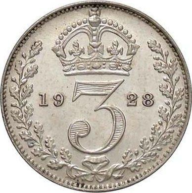 Reverse Threepence 1928 "Type 1928-1936" - Silver Coin Value - United Kingdom, George V