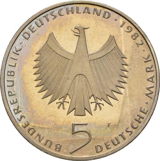 Revers 5 Mark 1982 F "Umweltkonferenz" - Münze Wert - Deutschland, BRD