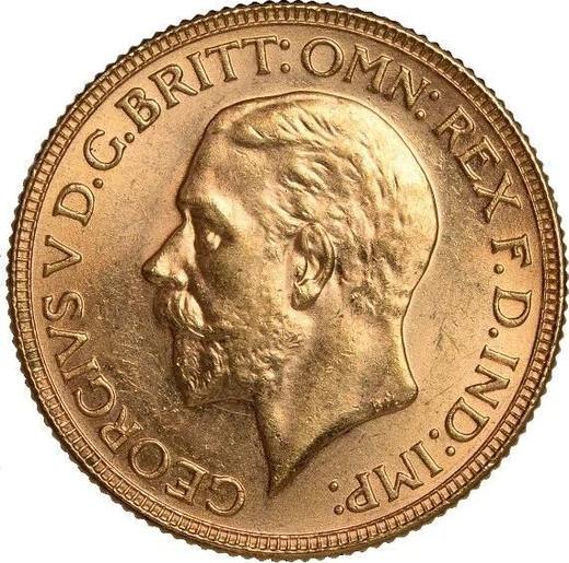 Obverse Sovereign 1930 M - Gold Coin Value - Australia, George V