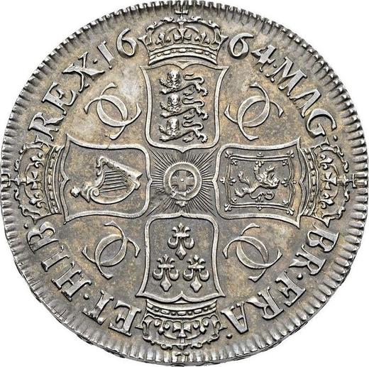 Reverse Crown 1664 "Second laureate bust" - Silver Coin Value - United Kingdom, Charles II