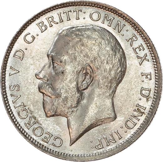 Anverso Florín (2 chelines) 1917 - valor de la moneda de plata - Gran Bretaña, Jorge V