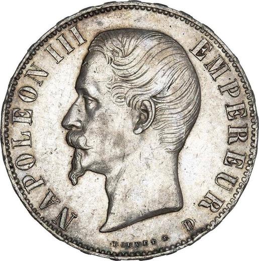 Obverse 5 Francs 1856 D "Type 1854-1859" - Silver Coin Value - France, Napoleon III