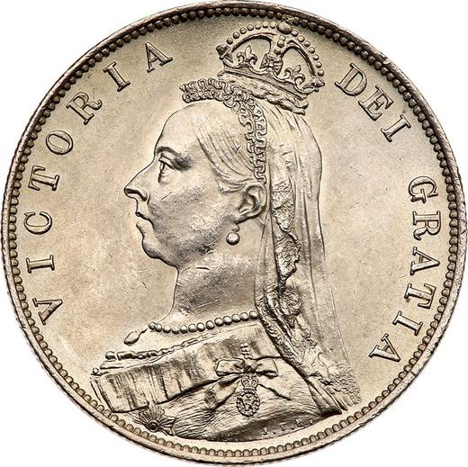 Obverse Halfcrown 1888 JEB "Jubilee Head" - Silver Coin Value - United Kingdom, Victoria