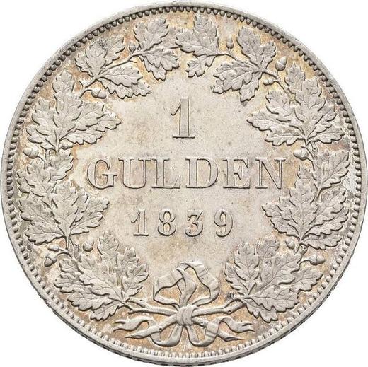 Reverse Goldgulden 1839 - Silver Coin Value - Hohenzollern-Hechingen, Constantine