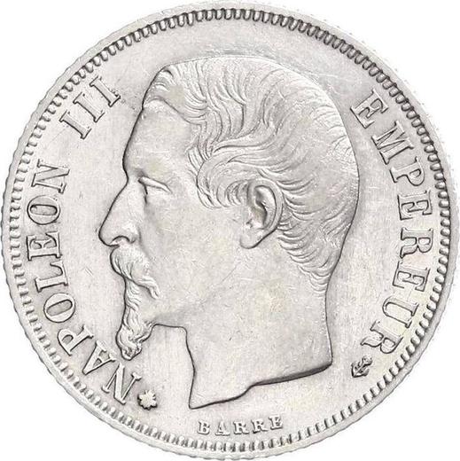 Obverse 1 Franc 1860 BB "Type 1853-1863" - Silver Coin Value - France, Napoleon III