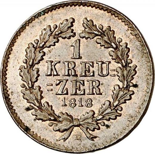 Reverse Kreuzer 1818 L "Type 1817-1818" - Coin Value - Nassau, William