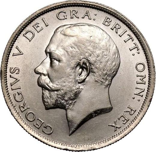 Anverso Media corona 1916 - valor de la moneda de plata - Gran Bretaña, Jorge V