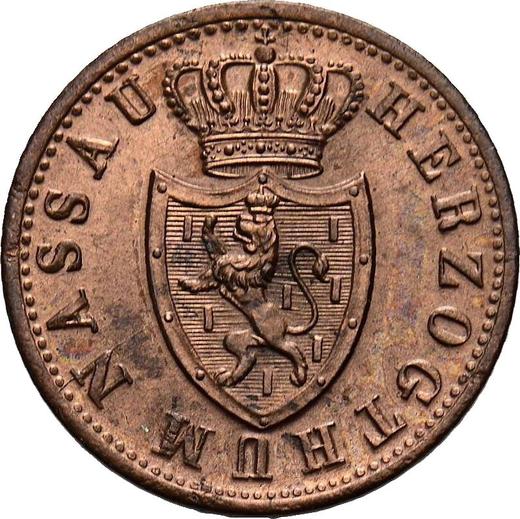 Avers Kreuzer 1855 - Münze Wert - Nassau, Adolph