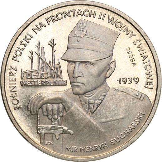 Revers Probe 5000 Zlotych 1989 MW BCH "Henryk Sucharski" Nickel - Münze Wert - Polen, Volksrepublik Polen