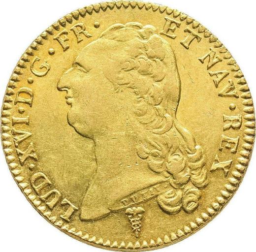 Avers Doppelter Louis d'or 1791 K - Goldmünze Wert - Frankreich, Ludwig XVI