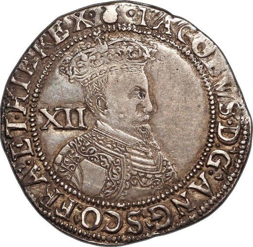 Obverse Shilling no date (1603-1604) "Second bust" - Silver Coin Value - United Kingdom, James I