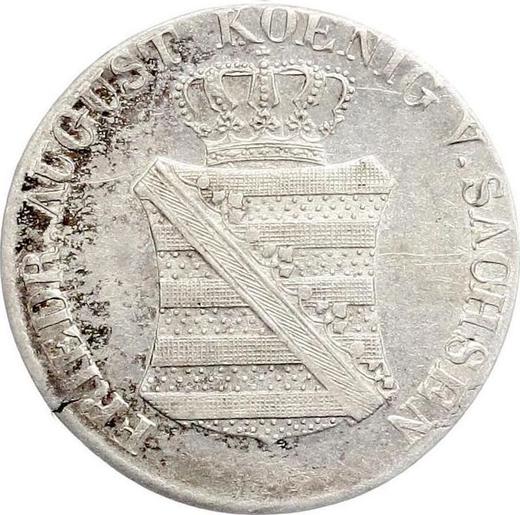 Obverse 1/12 Thaler 1827 S - Silver Coin Value - Saxony-Albertine, Frederick Augustus I