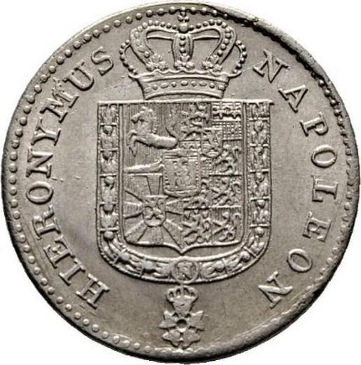 Obverse 1/6 Thaler 1813 C - Silver Coin Value - Westphalia, Jérôme Napoléon