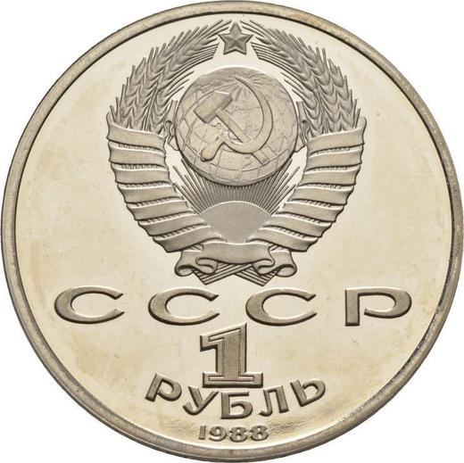 Reverse Rouble 1988 "Maxim Gorky" -  Coin Value - Russia, Soviet Union - USSR