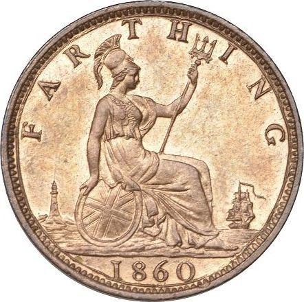 Reverse Farthing 1860 "Type 1860-1895" -  Coin Value - United Kingdom, Victoria