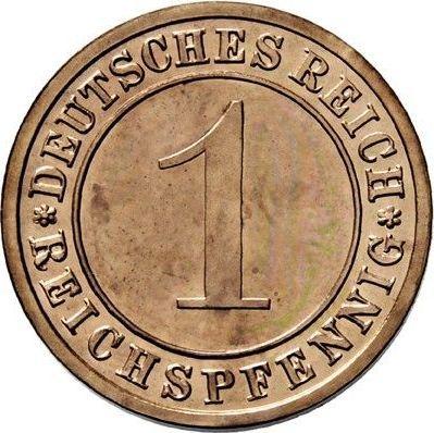 Obverse 1 Reichspfennig 1929 F - Coin Value - Germany, Weimar Republic