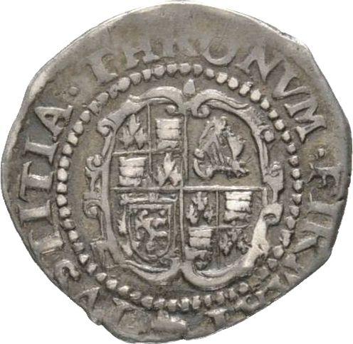 Reverse 2 Pence (Halfgroat) no date (1625-1642) "Second draped bust" Oval shield - Silver Coin Value - United Kingdom, Charles I