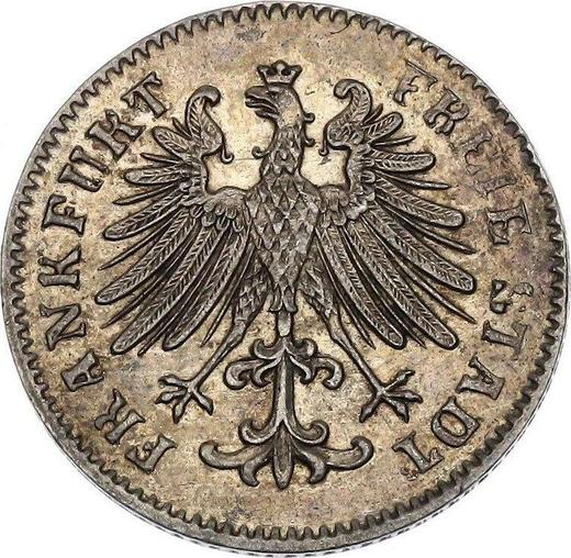 Obverse 3 Kreuzer 1854 - Silver Coin Value - Frankfurt am Main, Free City