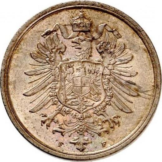 Reverso 2 pfennige 1874 F "Tipo 1873-1877" - valor de la moneda - Alemania, Imperio alemán