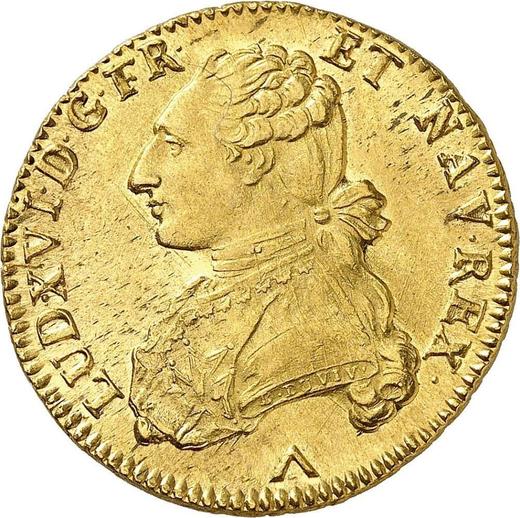 Obverse Double Louis d'Or 1783 W - Gold Coin Value - France, Louis XVI