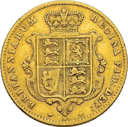 Reverse Half Sovereign 1863 Number below shield - Gold Coin Value - United Kingdom, Victoria