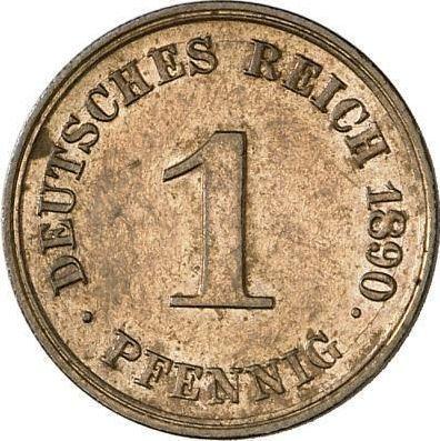 Obverse 1 Pfennig 1890 G "Type 1890-1916" -  Coin Value - Germany, German Empire
