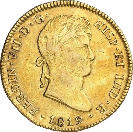 Obverse 4 Escudos 1819 JP - Gold Coin Value - Peru, Ferdinand VII
