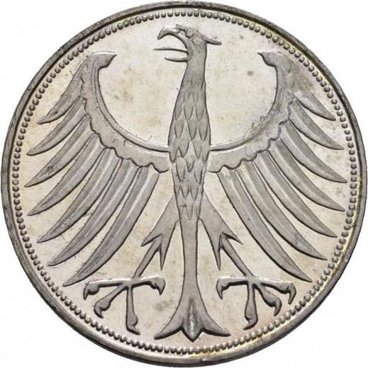 Reverse 5 Mark 1951 G - Silver Coin Value - Germany, FRG
