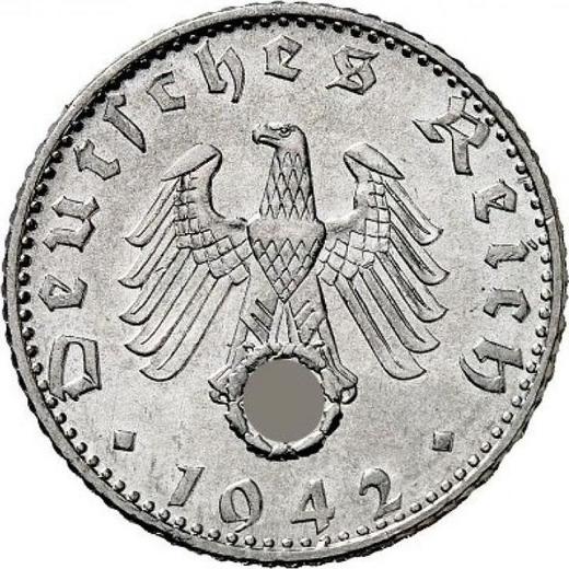 Reverse 50 Reichspfennig 1942 B "Type 1939-1944" - Coin Value - Germany, Third Reich
