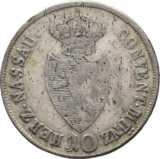 Obverse 10 Kreuzer 1809 - Silver Coin Value - Nassau, Frederick Augustus