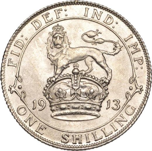 Reverse Shilling 1913 - Silver Coin Value - United Kingdom, George V