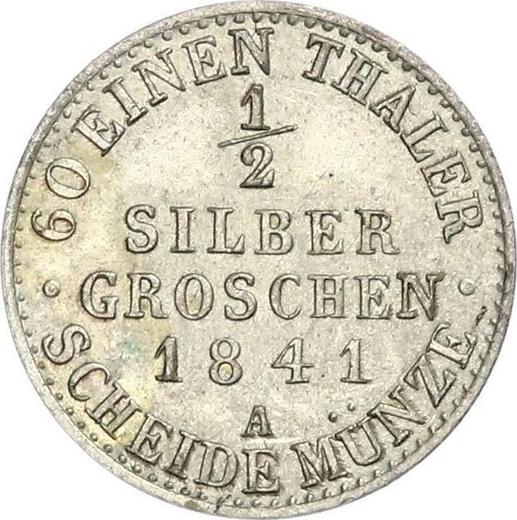 Reverse Ebersdorf 1/2 Silber Groschen 1841 A - Silver Coin Value - Reuss-Schleiz, Heinrich LXXII