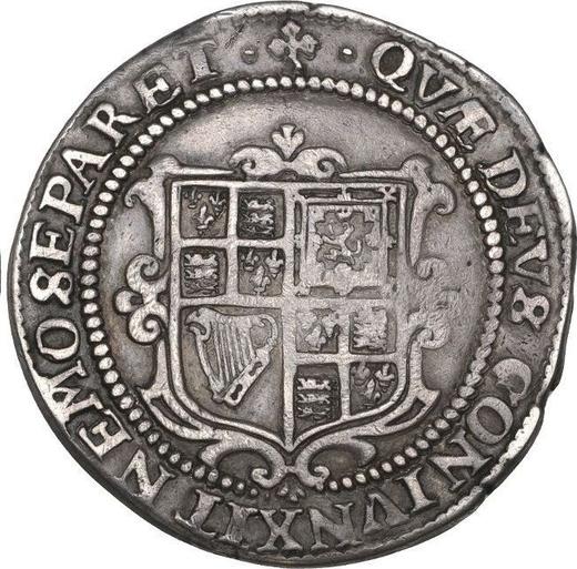 Reverso Media corona Sin fecha (1619-1625) "Tercera emisión" - valor de la moneda de plata - Gran Bretaña, Jacobo I