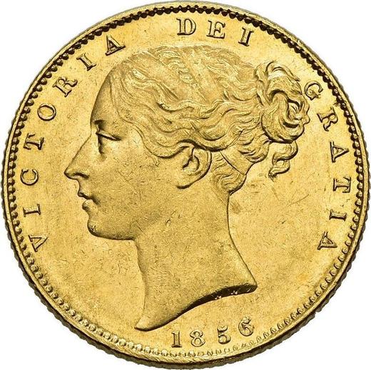 Anverso Soberano 1856 WW "Escudo" - valor de la moneda de oro - Gran Bretaña, Victoria