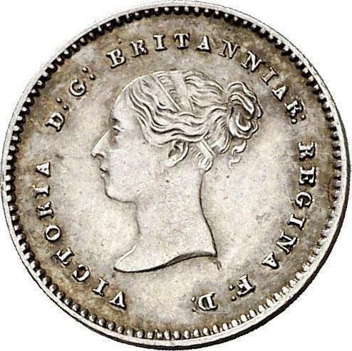 Obverse Twopence 1857 - Silver Coin Value - United Kingdom, Victoria
