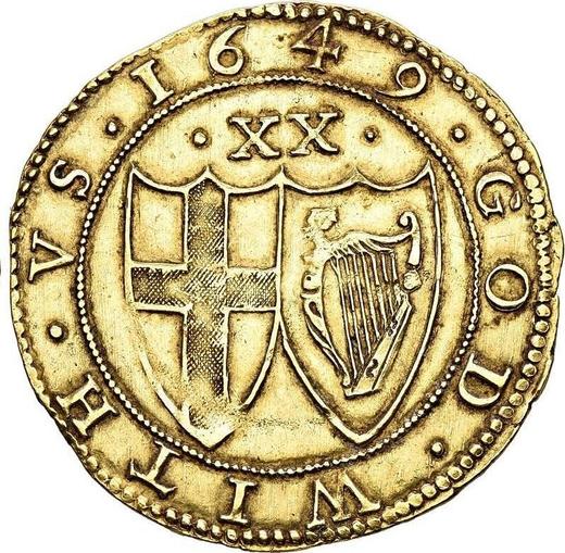 Reverse Unite 1649 - Gold Coin Value - United Kingdom, Commonwealth