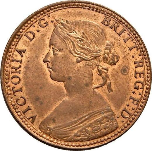 Obverse Halfpenny 1860 "Type 1860-1894" -  Coin Value - United Kingdom, Victoria