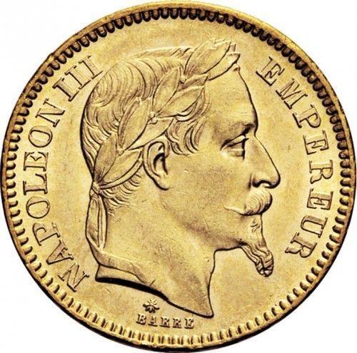 Obverse 20 Francs 1865 A "Type 1861-1870" - Gold Coin Value - France, Napoleon III