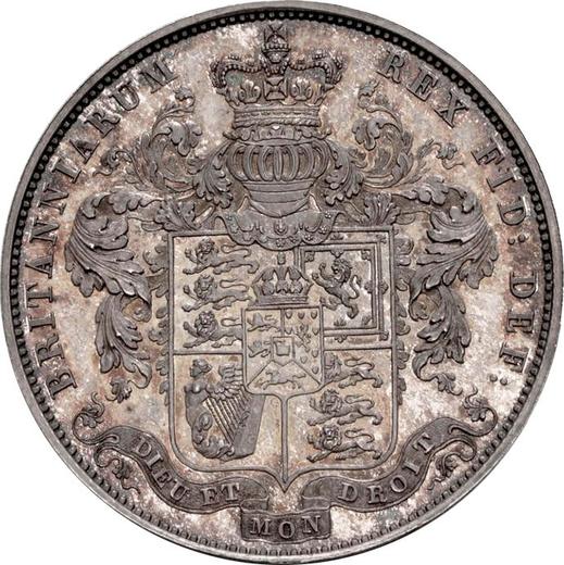 Revers Probe 1/2 Krone 1824 - Silbermünze Wert - Großbritannien, Georg IV