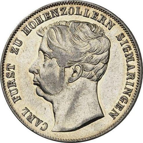 Obverse Gulden 1848 - Silver Coin Value - Hohenzollern-Sigmaringen, Karl