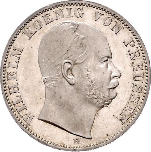 Obverse Thaler 1870 B - Silver Coin Value - Prussia, William I