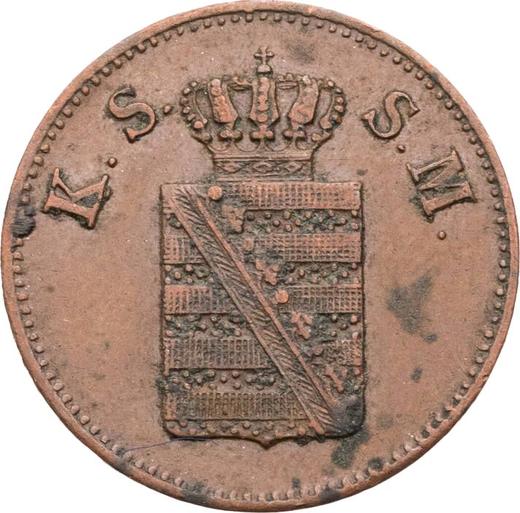 Obverse 1 Pfennig 1847 F - Coin Value - Saxony-Albertine, Frederick Augustus II