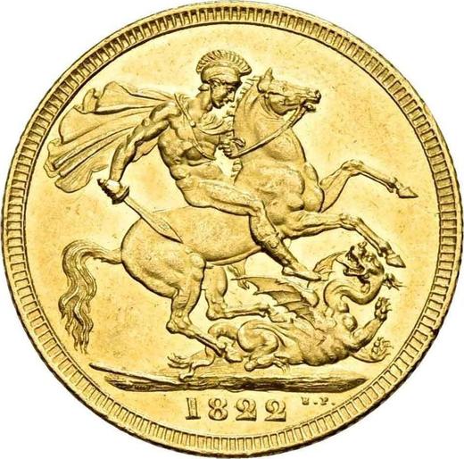 Reverse Sovereign 1822 BP - Gold Coin Value - United Kingdom, George IV