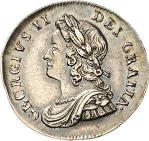 Anverso 3 peniques 1739 - valor de la moneda de plata - Gran Bretaña, Jorge II