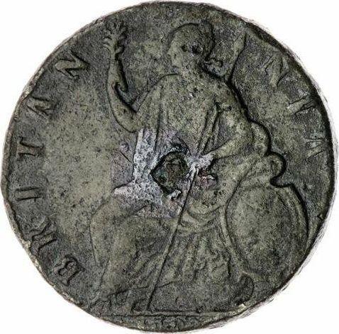 Reverse Halfpenny 1692 "Cuirassed bust" -  Coin Value - United Kingdom, William III and Mary II