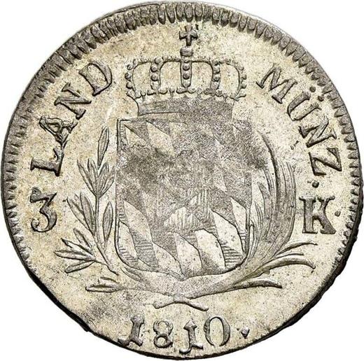 Revers 3 Kreuzer 1810 - Silbermünze Wert - Bayern, Maximilian I