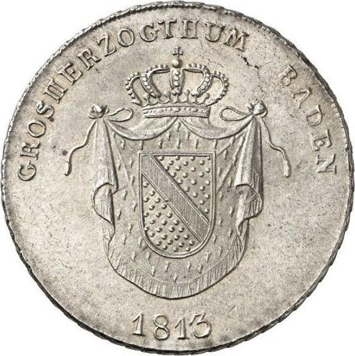 Obverse Thaler 1813 D - Silver Coin Value - Baden, Charles Louis Frederick